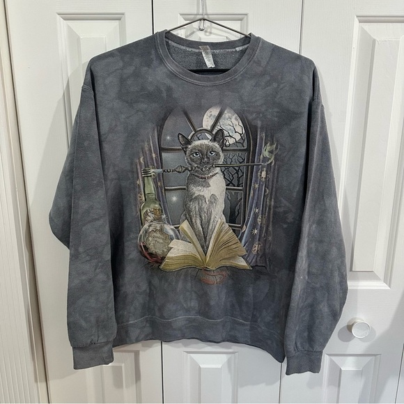 Jerzees Tops - Cat Crewneck Sweater